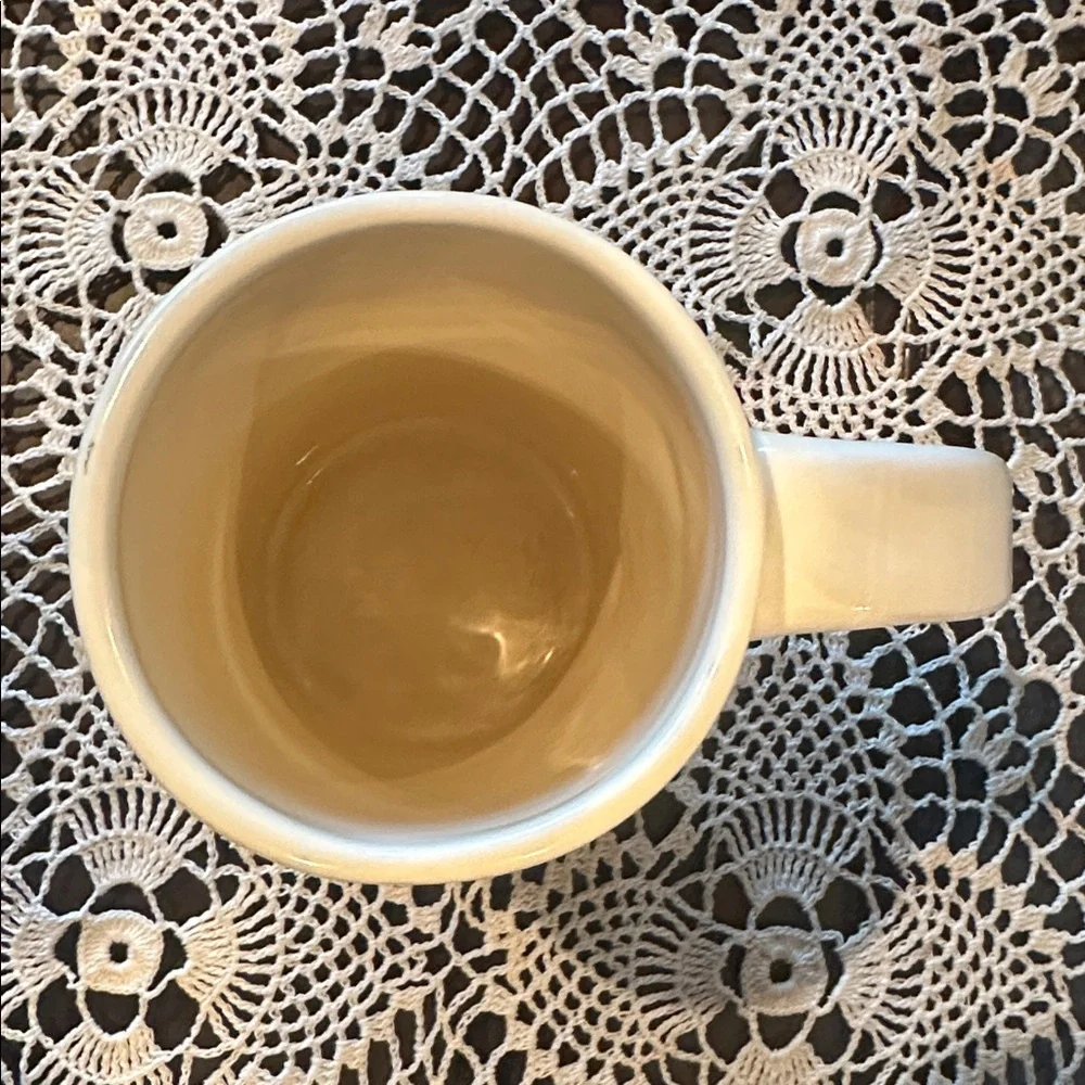 Pottery Barn Studio Cream Coffee Tea Mug by Barbara Eigen